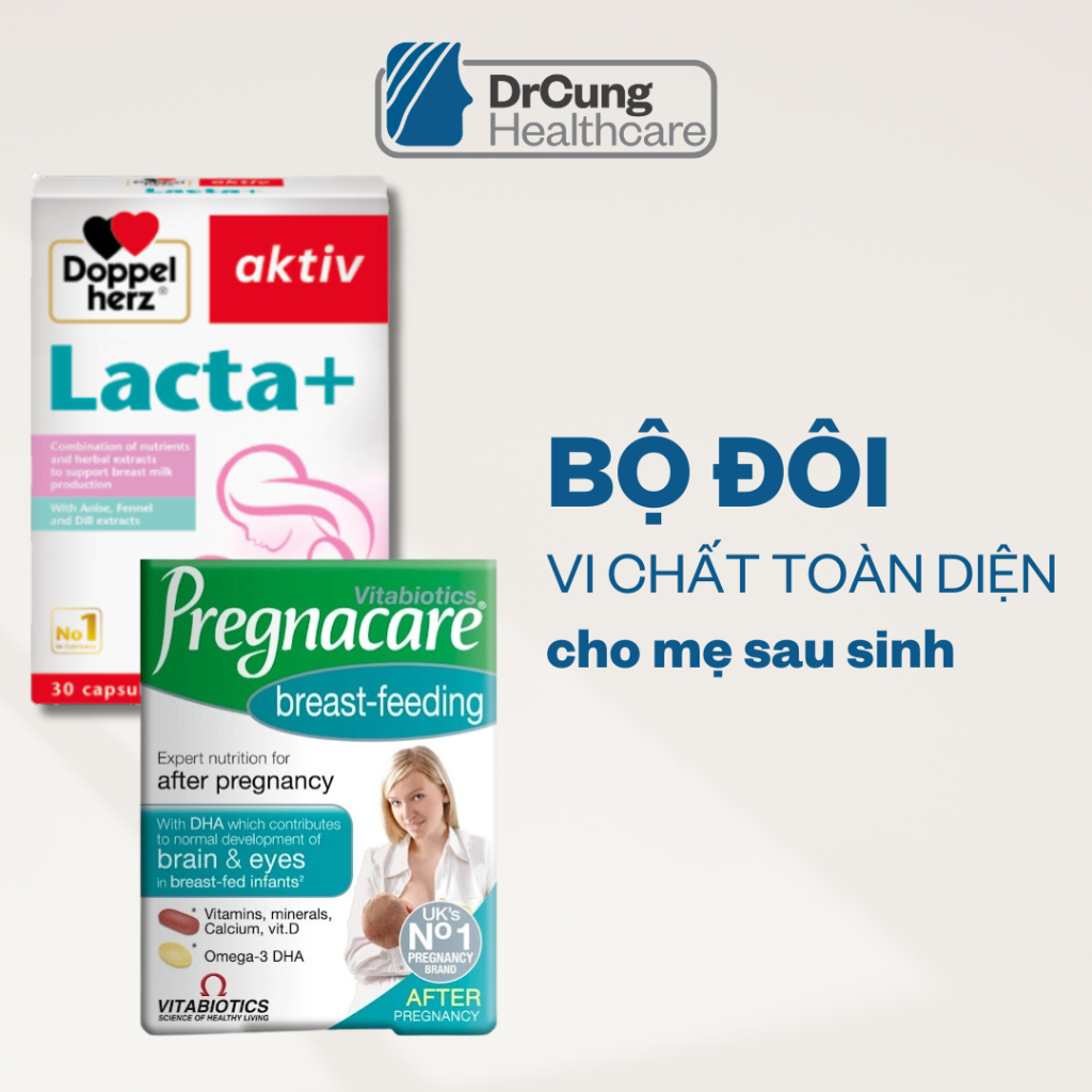 Bác Sĩ Cung Bộ Đôi Lợi Sữa Lacta+ Vitamin Tổng Hợp Cho Mẹ Sau Sinh ...