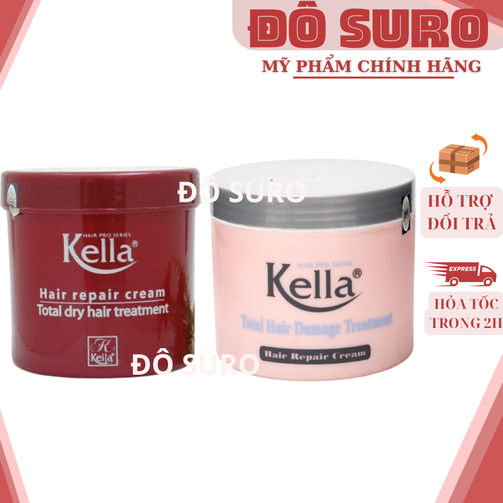 Dầu hấp tóc suôn mềm óng mượt Kella chính hãng hũ 500g