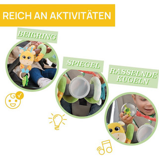 Vòng quấn cũi , xe đẩy đồ chơi tương tác cho bé - Thương hiệu Chicco Stroller Cord Mrs Giraffe