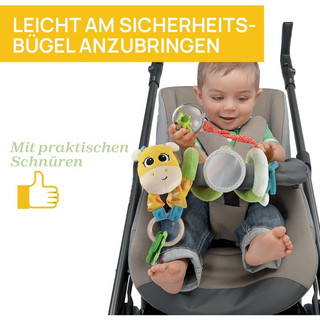 Vòng quấn cũi , xe đẩy đồ chơi tương tác cho bé - Thương hiệu Chicco Stroller Cord Mrs Giraffe