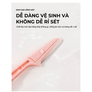 HÀNG TẶNG KHÔNG BÁN Dao Cạo Lông Mày Dụng Cụ Tỉa Chân Mày Và Tóc Mái Gấp Gọn Tiện Lợi Rosslyn Accessory QT125