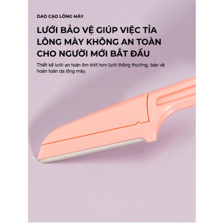 HÀNG TẶNG KHÔNG BÁN Dao Cạo Lông Mày Dụng Cụ Tỉa Chân Mày Và Tóc Mái Gấp Gọn Tiện Lợi Rosslyn Accessory QT125
