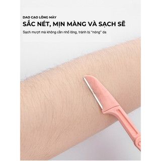 HÀNG TẶNG KHÔNG BÁN Dao Cạo Lông Mày Dụng Cụ Tỉa Chân Mày Và Tóc Mái Gấp Gọn Tiện Lợi Rosslyn Accessory QT125