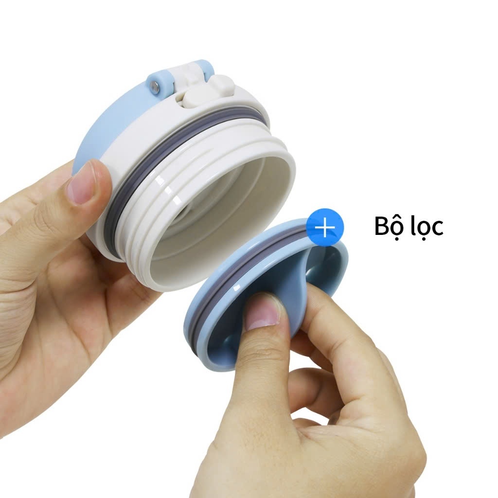 Bình giữ nhiệt LocknLock 480ml Daily Macaron Tumbler LHC3291, Inox 304 mạ Titan, mở nắp 1 chạm - K-MALL