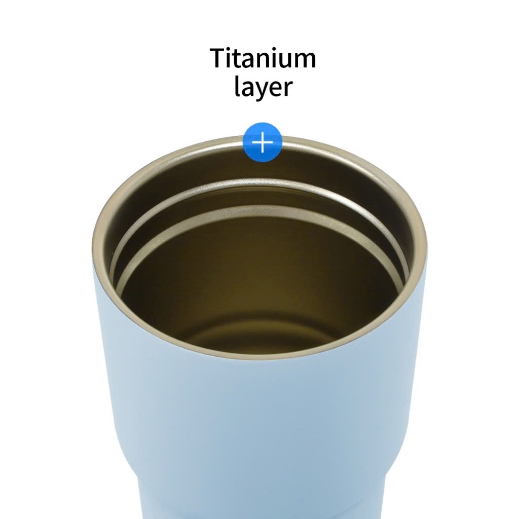 Bình giữ nhiệt LocknLock 480ml Daily Macaron Tumbler LHC3291, Inox 304 mạ Titan, mở nắp 1 chạm - K-MALL
