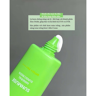 [Beplain] Kem Chống Nắng BEPLAIN SUNMUSE Nâng Tone Vật Lý Lai Hoá Học, Hiệu chỉnh da SPF 50+ PA++++ 50ml