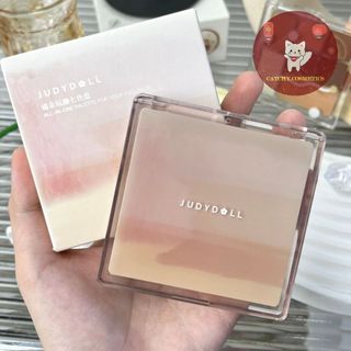 [JUDYDOLL] Bảng Mắt JUDYDOLL 7 Ô Vỏ Trong, Nắp Ombre Nhũ Lì, Bảng Mắt Tone Ấm, Tự Nhiên 8.5g