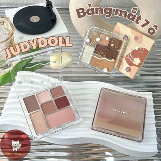[JUDYDOLL] Bảng Mắt JUDYDOLL 7 Ô Vỏ Trong, Nắp Ombre Nhũ Lì, Bảng Mắt Tone Ấm, Tự Nhiên 8.5g