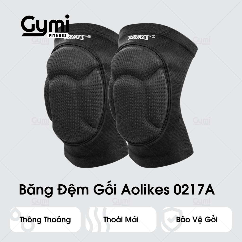 [1 Đôi] Băng Đệm Bảo Vệ Gối Aolikes 0217A - Băng Đầu Gối Thể Thao, Đá Bóng, Bóng Chuyền, Tập Gym - AL0217