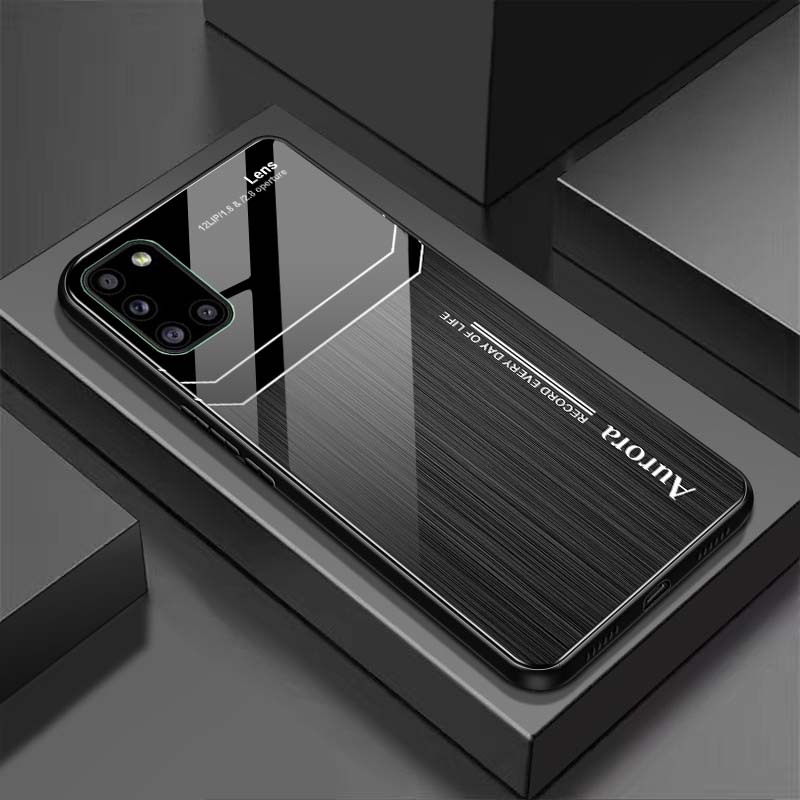 Ốp Lưng SAMSUNG M51, A31, A51, A71 Mặt Lưng Kính Cường Lực Sáng Bóng