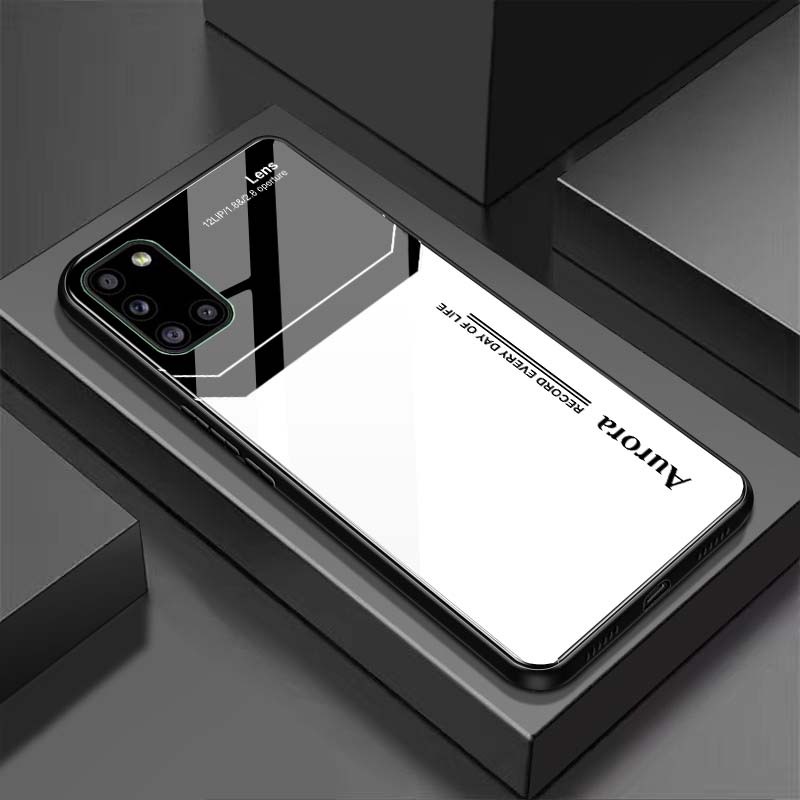 Ốp Lưng SAMSUNG M51, A31, A51, A71 Mặt Lưng Kính Cường Lực Sáng Bóng