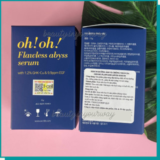 Tinh Chất Giảm Sẹo Lõm & Chống Lão Hoá oh!oh! Flawless Abyss Serum 15g