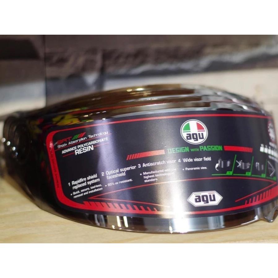 Kính gắn mũ bảo hiểm fullface AGU, mũ ASIA M136