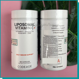 TPBVSK Viên Uống Bảo Vệ Sức Khỏe Codeage Liposomal Vitamin C+, 180 viên