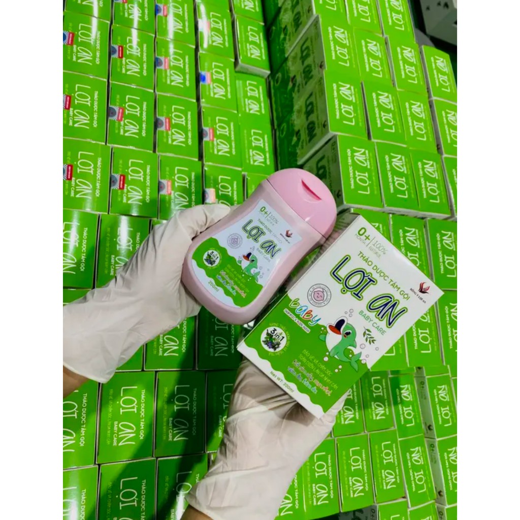 Ảnh Sữa Tắm Gội Lợi An Cho Bé Hết Rôm Sảy Ngủ ngon Hộp 200ml 3