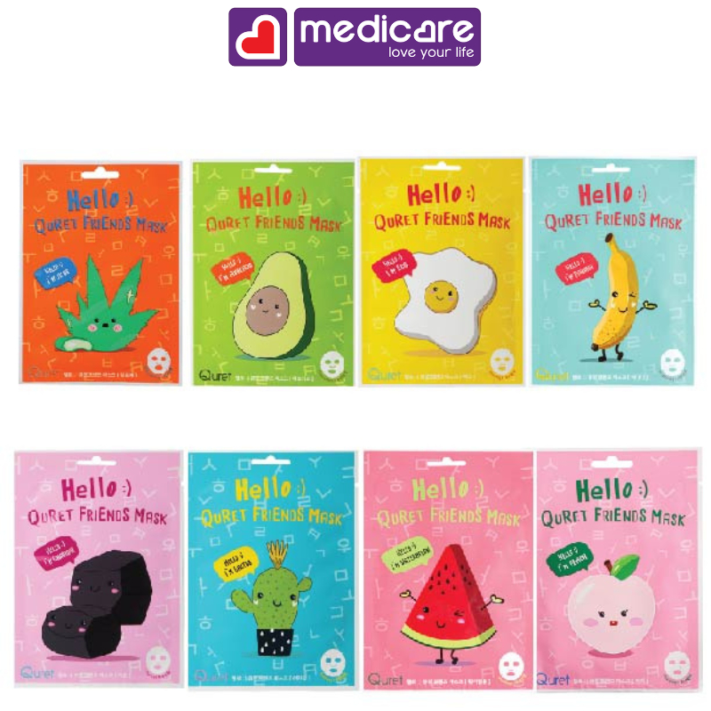 Mặt nạ QURET hello dưỡng ẩm 25g