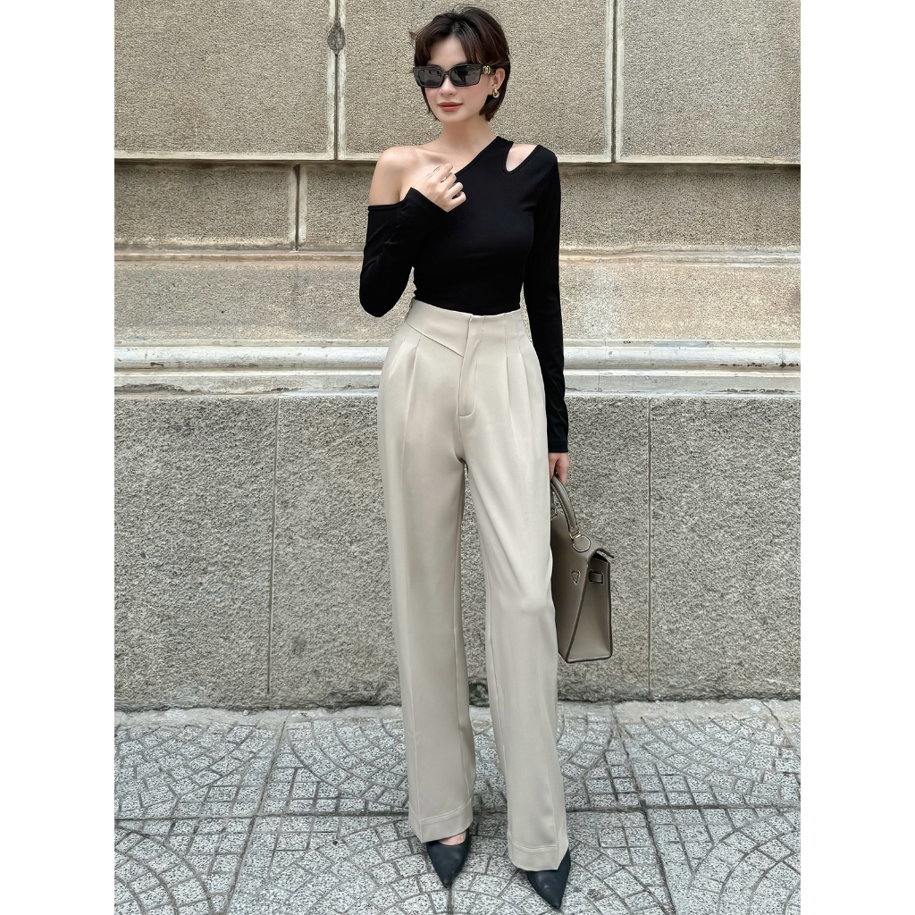 Ảnh BBSTORE’S Áo Thun Tay Dài Khoét Vai Cá Tính - A2267 2