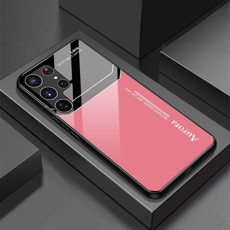 Ốp Lưng SAMSUNG S22, S22+, S22 ULTRA Mặt Lưng Kính Cường Lực Sáng Bóng
