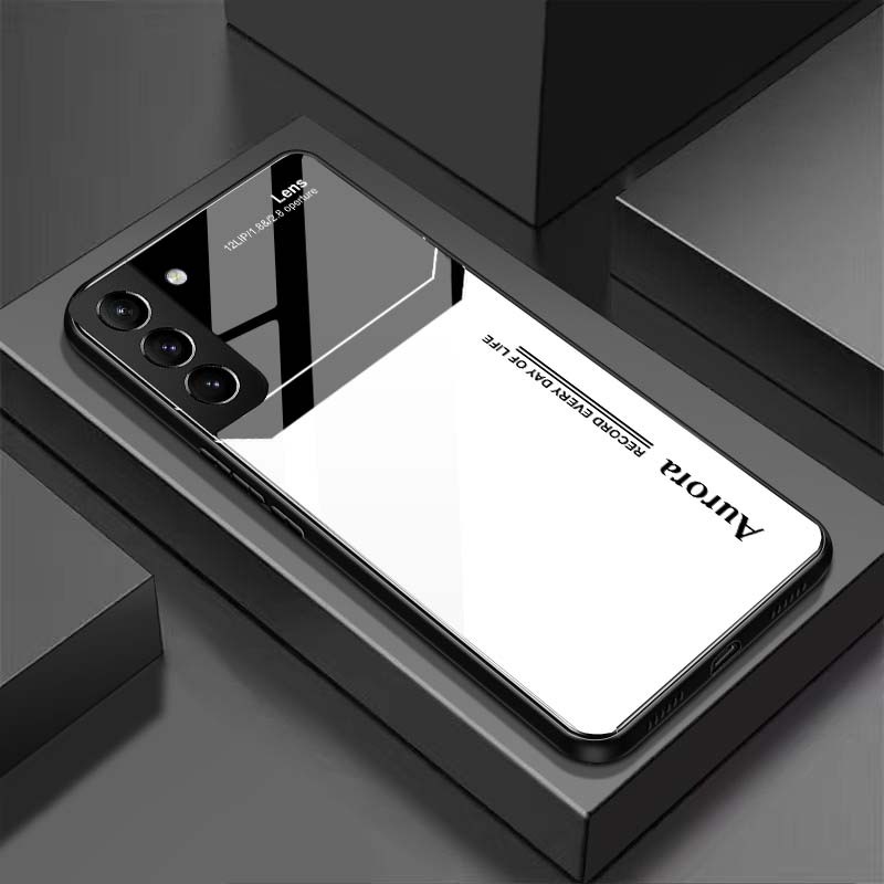 Ốp Lưng SAMSUNG S21, S21 FE, S21+ Mặt Lưng Kính Cường Lực Sáng Bóng