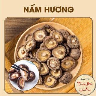 Nấm hương khô 100g (Nấm quý nấu canh, lẩu nấm, nấm dưỡng sinh. phục hồi sức khỏe) - Thuốc bắc lãn ông