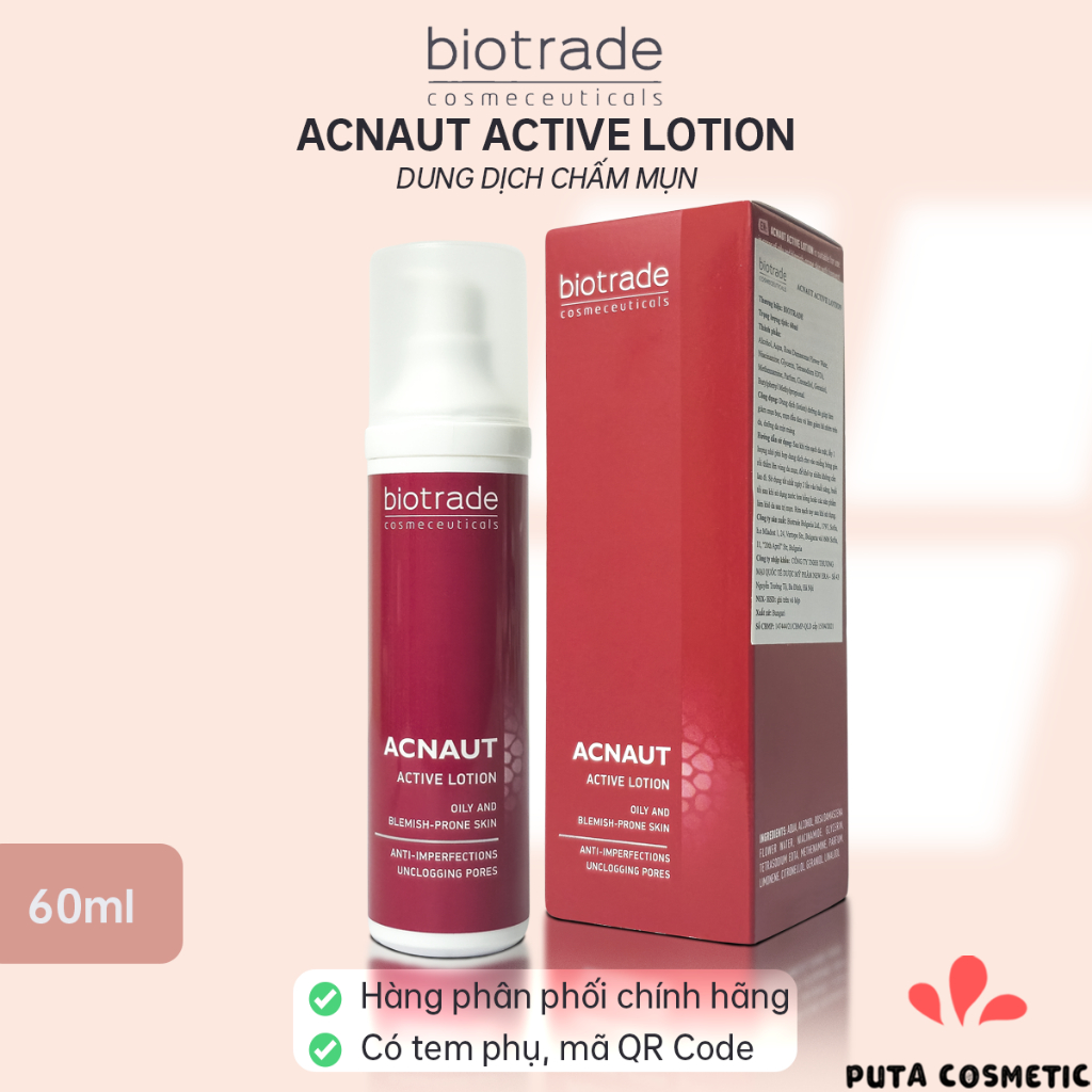 Biotrade Lotion 15ml, 60ml dung dịch chấm mụn, gom cồi, kiềm dầu ...