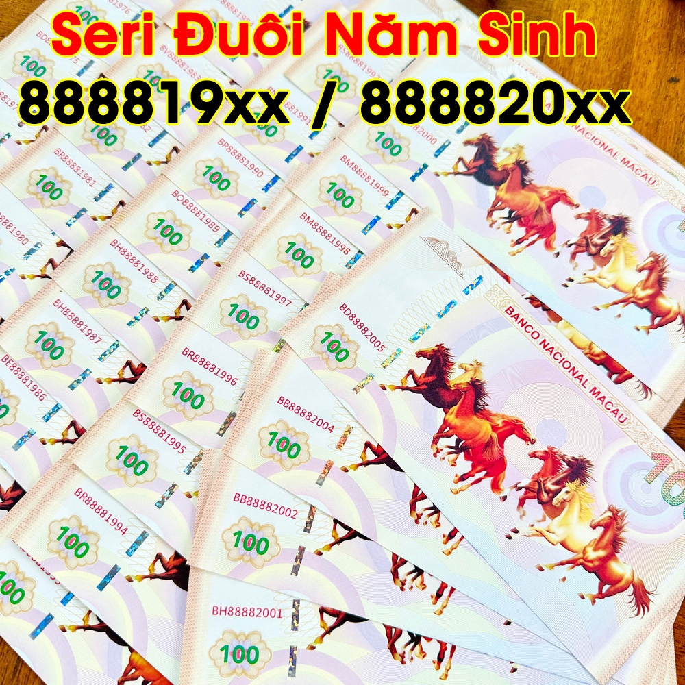⭐XÃ KHO⭐ Tiền Năm Sinh Mã Đáo Thành Công MaCao SERI NĂM SINH Ý Nghĩa Phong Thủy Tài Lộc