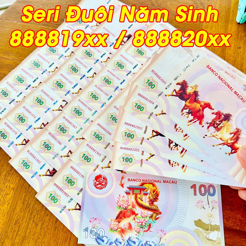 ⭐XÃ KHO⭐ Tiền Năm Sinh Mã Đáo Thành Công MaCao SERI NĂM SINH Ý Nghĩa Phong Thủy Tài Lộc