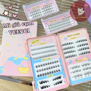 [VEECCI] Set Lông Mi Giả VEECCI, Mi Cụm Anime Tách Sợi, Trang điểm tự nhiên