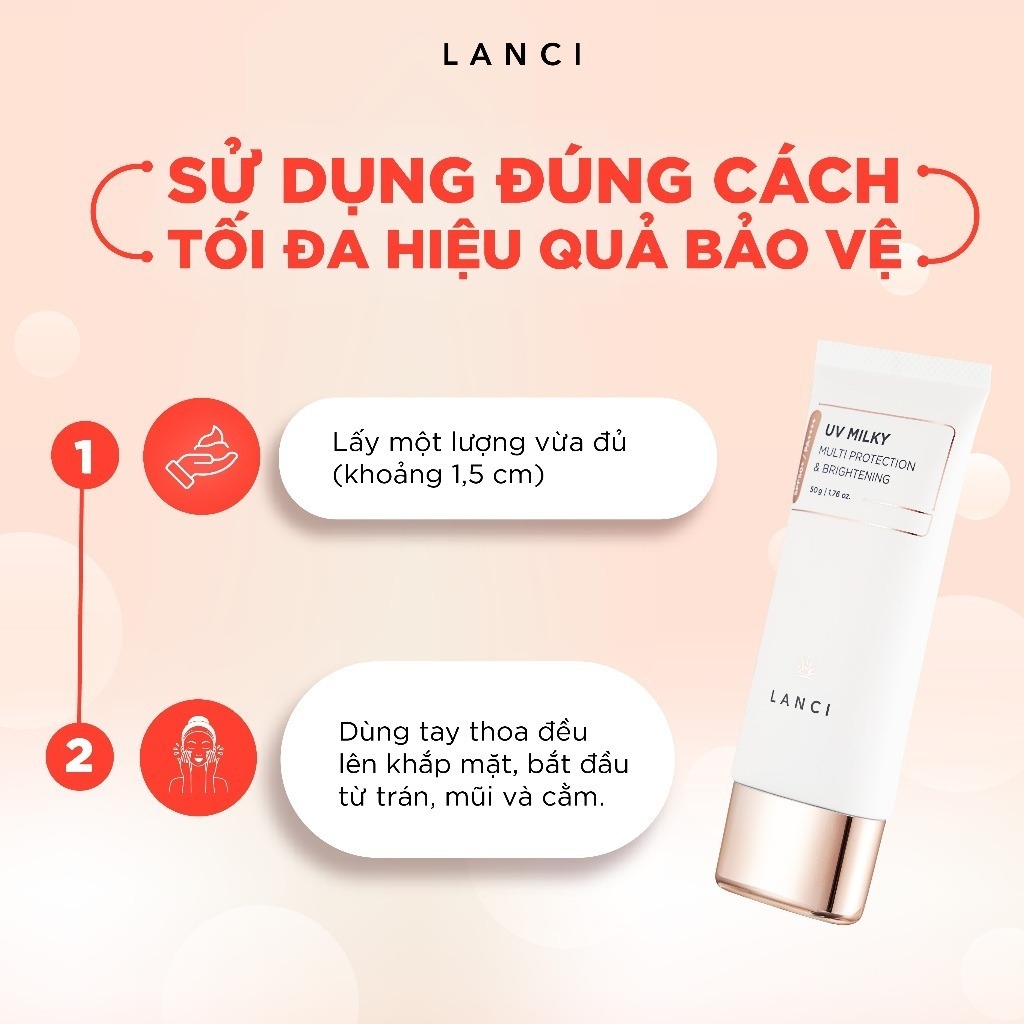Ảnh Bộ đôi Sáp tẩy trang 100ml và Sữa chống nắng 50ml LANCI combo làm sạch và chống nắng 4