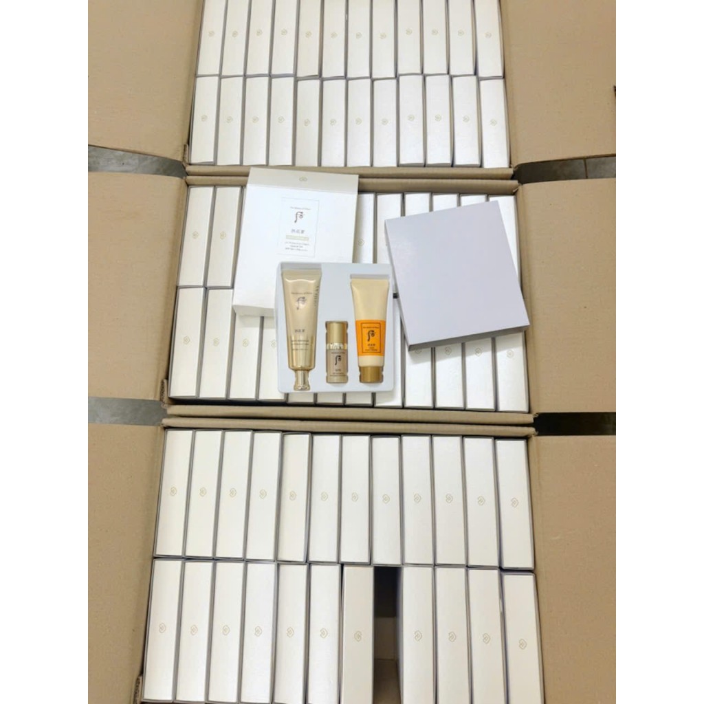 Set Kem chống nắng chống nhăn Whoo Wrinkle Sun sét 50ML SPF50+/PA+++