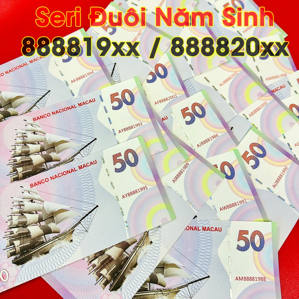 ⭐XÃ KHO⭐ [Năm Sinh 19xx 20xx] Tiền Kỷ Niệm Thuận Buồm Xuôi Gió Macao sưu tầm, biếu tặng, lì xì độc đáo