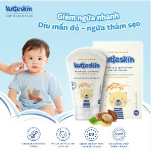 Kutieskin 30gr - dịu mẩn đỏ, dịu vết ngứa, hăm da, muỗi đốt, côn trùng cắn cho bé - hanzomart