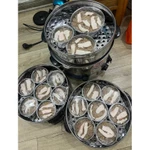 [BẢO HÀNH 12 THÁNG] Nồi hấp xôi mini gia đình đường kính 35cm INOX CAO CẤP ( Tặng kèm miếng lót và dụng cụ vệ sinh) — ảnh 5