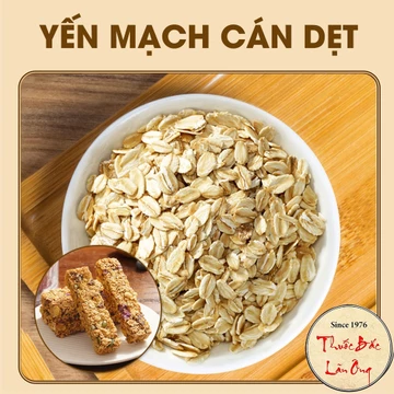 Yến mạch cán dẹt 100g (Làm ngũ cốc, granola ăn kiêng, nấu cháo ăn dặm cho bé)
