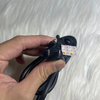 Dây Nguồn Cho sạc Laptop - Loại 2 chân - Cáp Đồng Xịn jack 3 chấu vào củ sạc