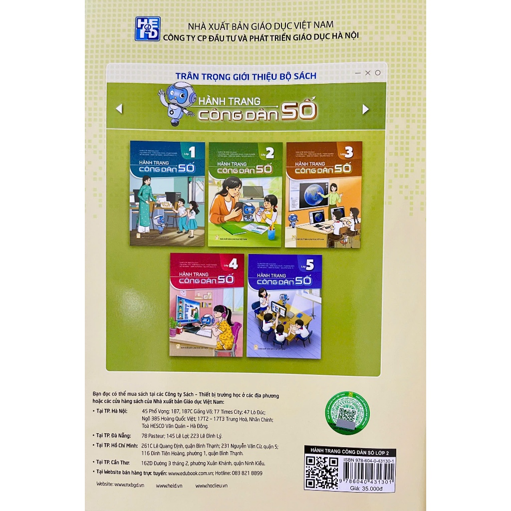 Ảnh Sách - Hành trang công dân số lớp 2 (HEID) 2
