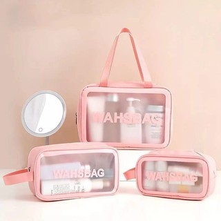 Túi đựng mỹ phẩm du lịch CSHome đựng đồ trang điểm sang trọng tiện dụng Washbag trong suốt chống thấm nước tiện dụg HL8