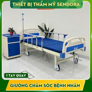 Giường bệnh nhân, giường y tế đa năng cho người bệnh nâng hạ lưng và chân kèm bàn ăn, truyền dịch