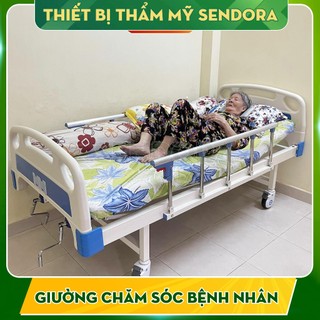 Giường bệnh nhân, giường y tế đa năng cho người bệnh nâng hạ lưng và chân kèm bàn ăn, truyền dịch