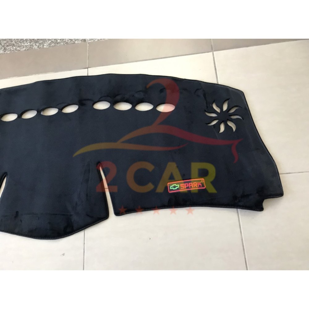 Thảm taplo nhung xe Chevrolet Spark đời  2008- 2009 2010 2011 2012 -Hàng lông cừu 3 lớp chống trượt, chống nắng hiệu quả