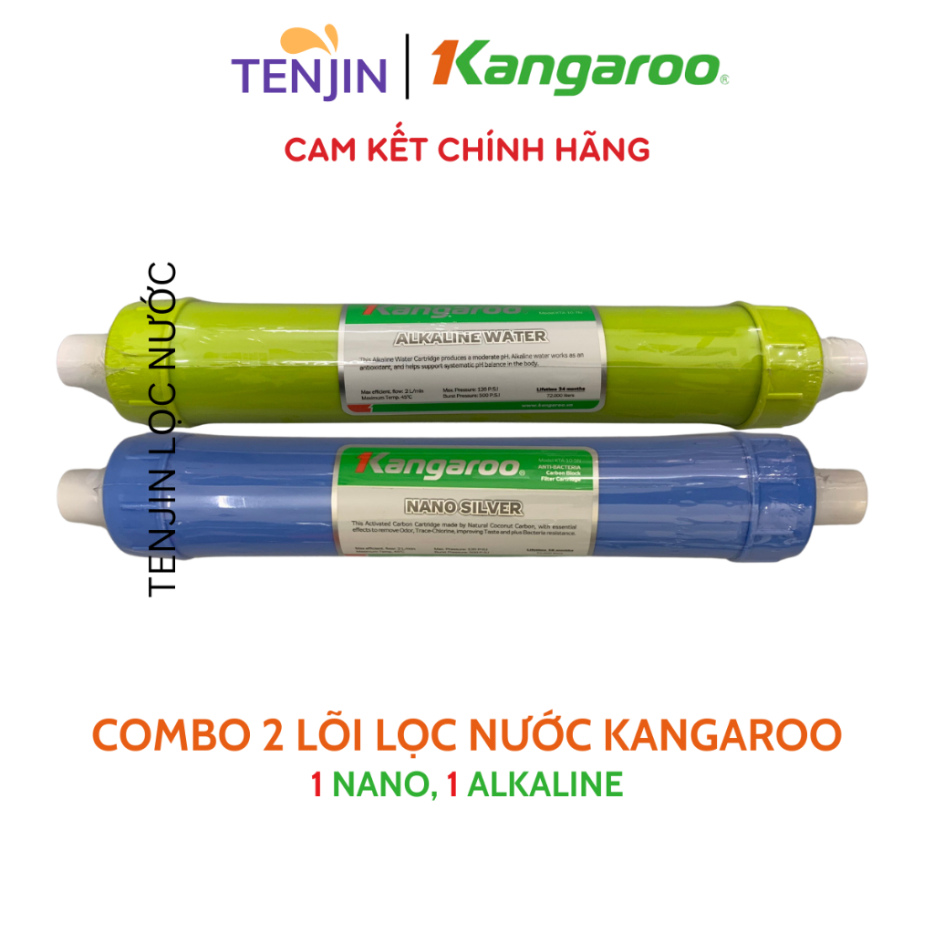 Combo 2 Lõi Chức Năng Kangaroo Bổ Sung Khoáng Chất Dùng Cho Máy Lọc Nước RO