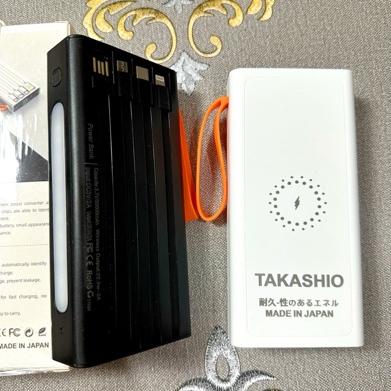 [HOT] Sạc dự phòng không dây TAKASHIO Japan 50000mAh dung lượng cao, sạc nhanh