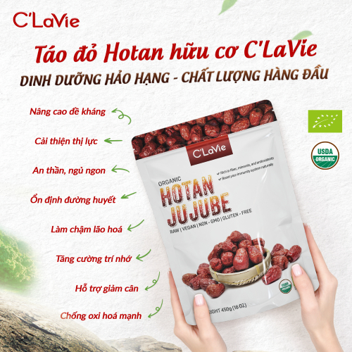 Ảnh Táo đỏ hữu cơ C'LaVie 450g - Quả to đều loại 1 1
