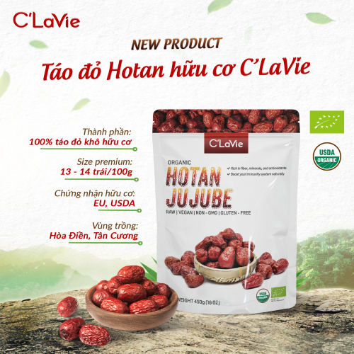 Ảnh Táo đỏ hữu cơ C'LaVie 450g - Quả to đều loại 1 3