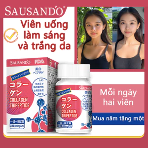 SAUSANDO Viên Uống Trắng Da - Collagen Làm Sáng Da, Giảm Nám, Chống Nhăn