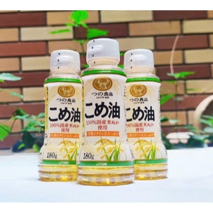 Dầu ăn dặm cho bé / dầu gạo Nhật Bản Tsuno 180ml