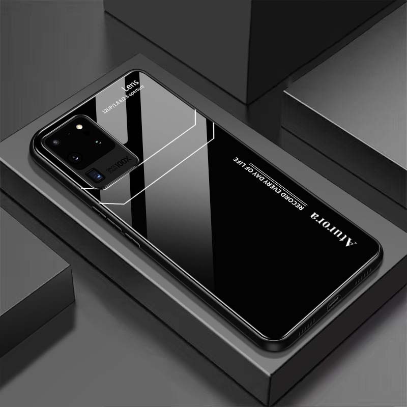 Ốp Lưng SAMSUNG GALAXY S20 ULTRA Mặt Lưng Kính Cường Lực Sáng Bóng