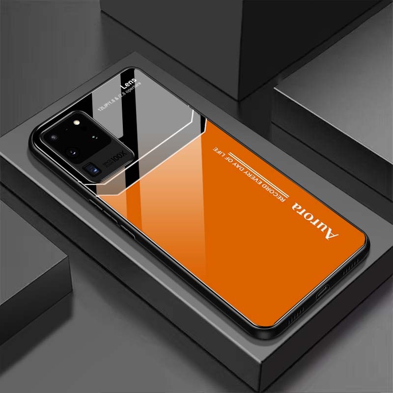 Ốp Lưng SAMSUNG GALAXY S20 ULTRA Mặt Lưng Kính Cường Lực Sáng Bóng
