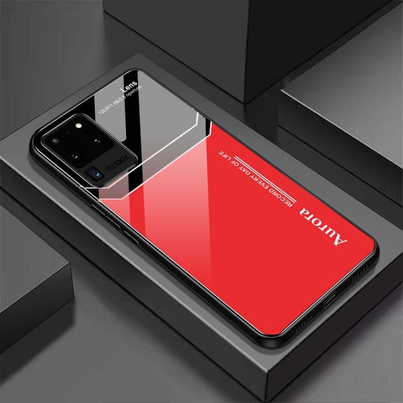 Ốp Lưng SAMSUNG GALAXY S20 ULTRA Mặt Lưng Kính Cường Lực Sáng Bóng
