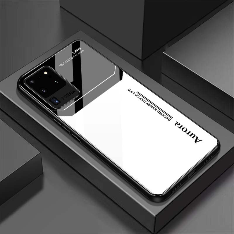 Ốp Lưng SAMSUNG GALAXY S20 ULTRA Mặt Lưng Kính Cường Lực Sáng Bóng